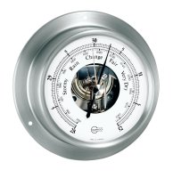 BARIGO Barometer Sky, brushed stainless steel, scale 85mm, 110x32mm