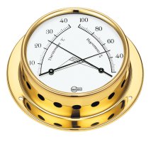 BARIGO thermo/hygrometer Tempo Ms polished scale 85mm, 110x32mm