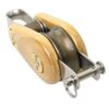 BARTON Victory single block, spherical, wood, 45mm, rope 10mm, headband/U-shaped bracket