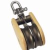 BARTON double block, spherical, wood, 45mm, swivel shackle 2 bt52330 1