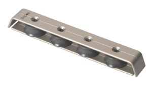 BARTON Deck Organizer, sliding, 32mm, rope 12mm, 4 pulleys, silver
