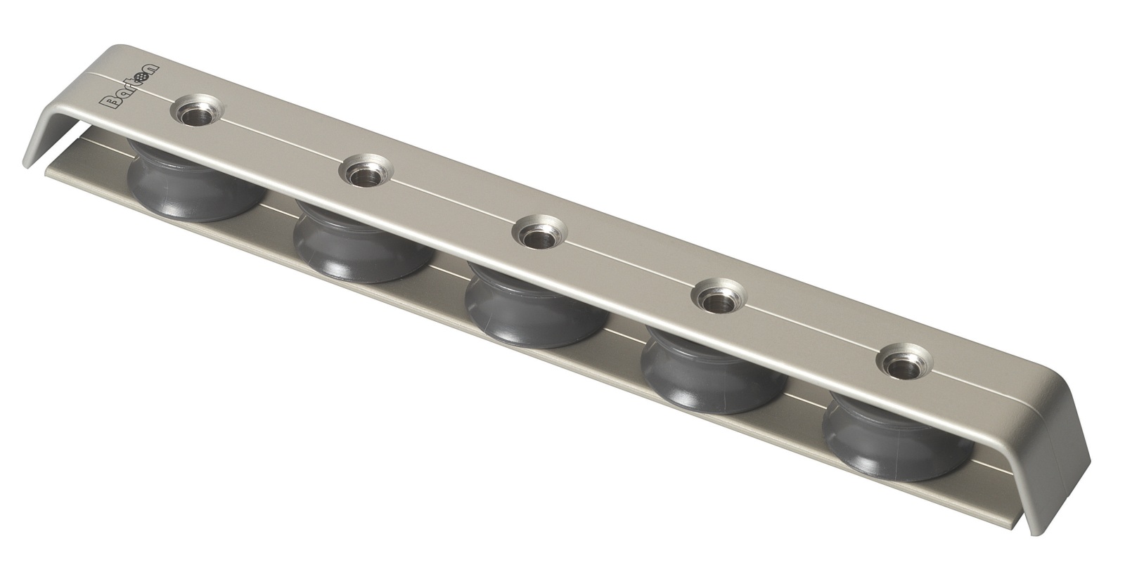 BARTON Deck Organizer, sliding, 32mm, rope 12mm, 5 pulleys, silver 1 BARTON Deck Organizer, sliding, 32mm, rope 12mm, 5 pulleys, silver