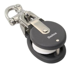 BARTON sliding snatch block, 48mm diameter, 16mm rope, snap shackle