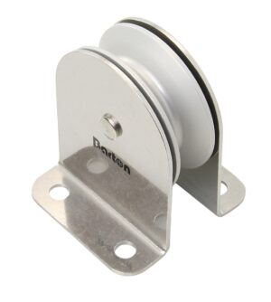 BARTON Single Swivel Pulley, 51mm, Rope 12mm, Wire Rope 5mm, Aluminum Pulley
