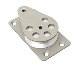 BARTON sliding bed block, aluminum, 51mm, rope 12mm, wire rope 4mm