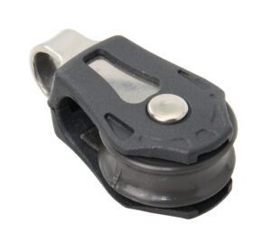 BARTON single block, spherical, 20mm, rope 5mm, head bracket