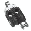 BARTON double block, sliding, 20mm, rope 5mm, headband/U-shaped bracket