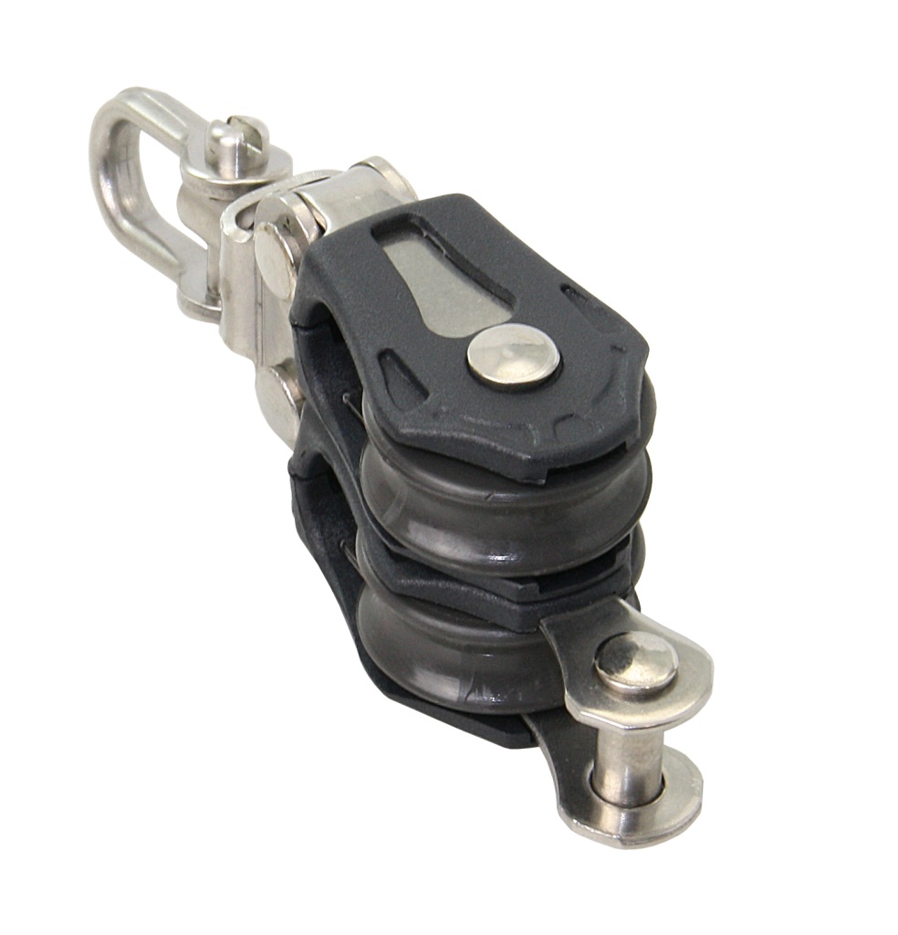 BARTON double block, sliding, 20mm, rope 5mm, swivel shackle/U-shackle 1 BARTON double block, sliding, 20mm, rope 5mm, swivel shackle/U-shackle