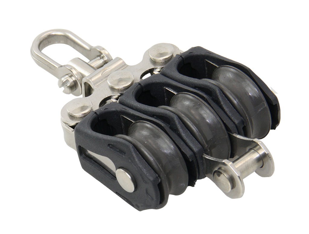 BARTON Triple Block, sliding, 20mm, rope 5mm, swivel shackle/U-shackle 1 BARTON Triple Block, sliding, 20mm, rope 5mm, swivel shackle/U-shackle