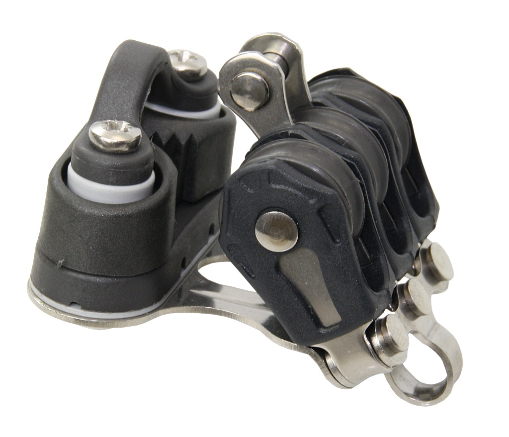 BARTON Triple Block, sliding, 20mm, cable 5mm, headband/U-bolt/clamp 1 BARTON Triple Block, sliding, 20mm, cable 5mm, headband/U-bolt/clamp