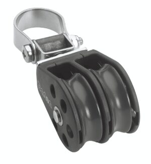 BARTON double block, sliding, 35mm, rope 8mm, for railing 25mm