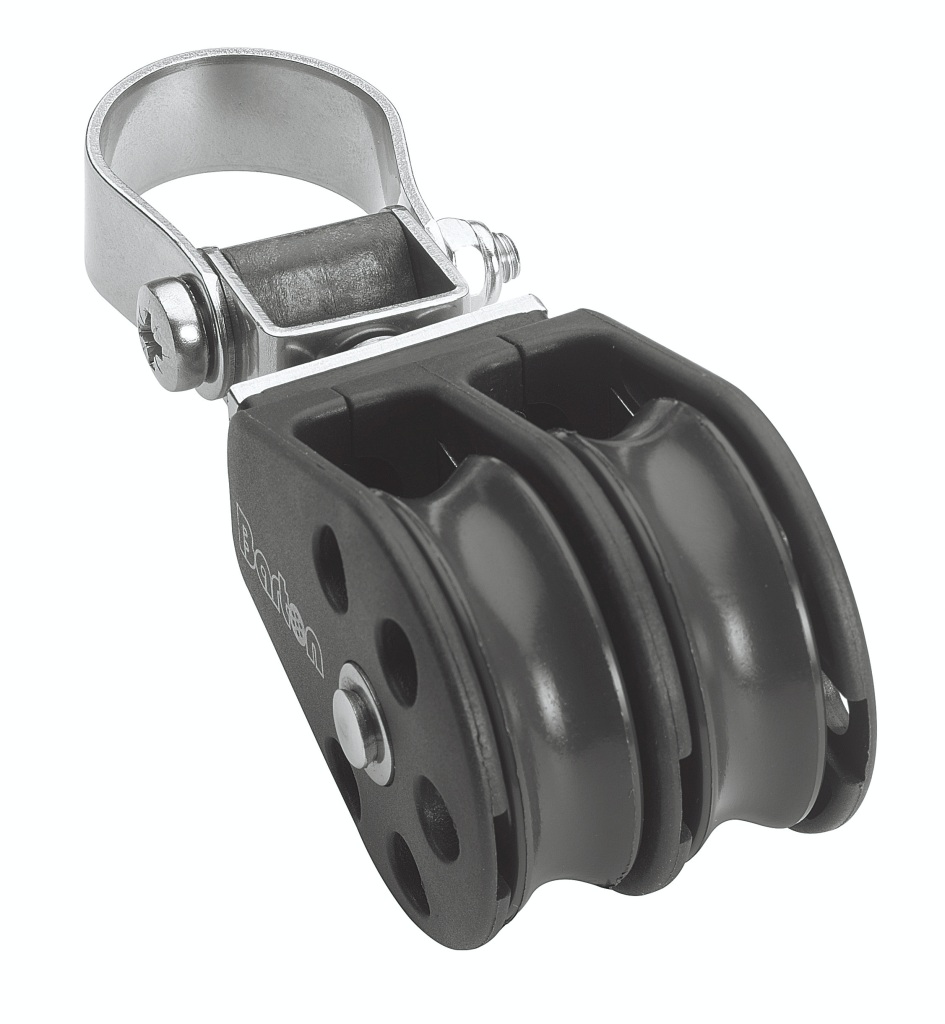BARTON double block, sliding, 35mm, rope 8mm, for railing 25mm 1 BARTON double block, sliding, 35mm, rope 8mm, for railing 25mm