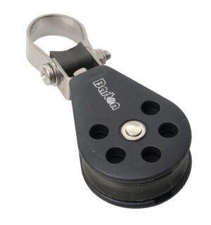 BARTON single sliding block, 45mm, rope 10mm, for railing 25mm