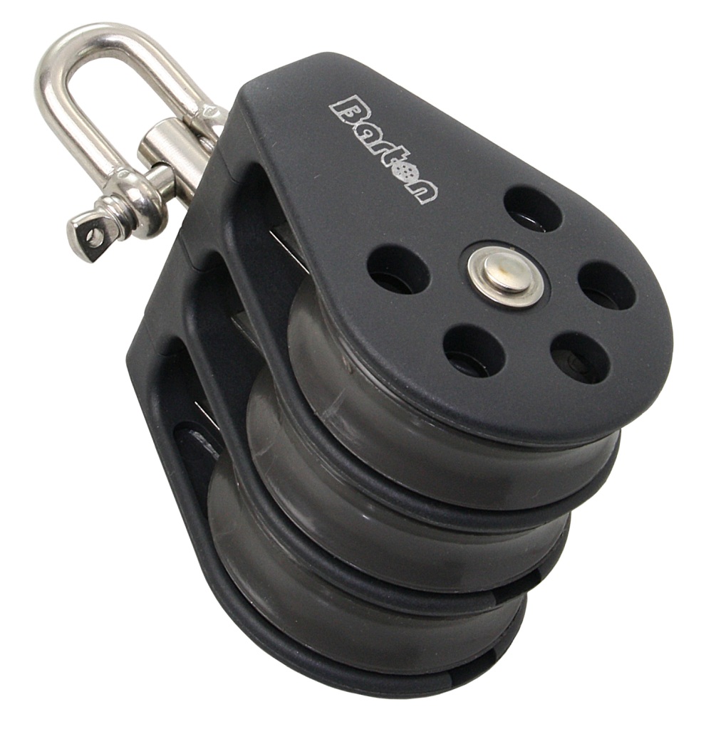 BARTON Triple block sliding 30mm, rope 8mm, head restraint 1 BARTON Triple block sliding 30mm, rope 8mm, head restraint