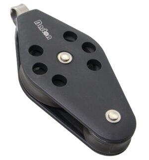 BARTON violin block, spherical, 58/30mm, rope 10mm, headband