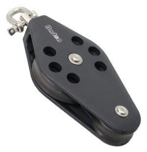 BARTON Violin Block, sliding, 58/30mm, rope 10mm, swivel shackle
