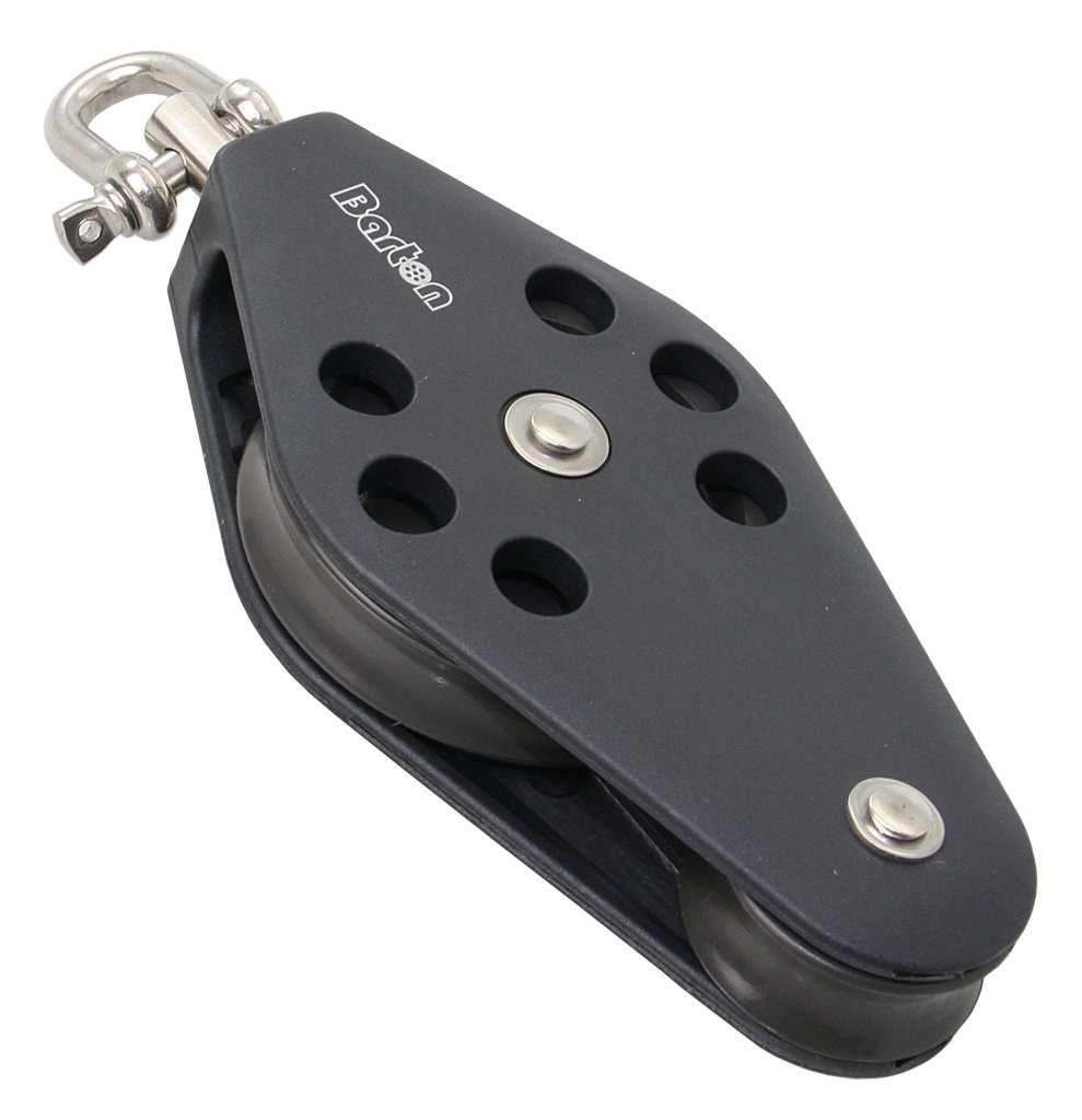 BARTON Violin Block, sliding, 58/30mm, rope 10mm, swivel shackle 1 BARTON Violin Block, sliding, 58/30mm, rope 10mm, swivel shackle