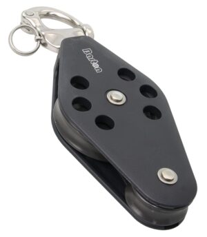 BARTON Violin Block, sliding, 45/30mm, 8mm rope, snap shackle