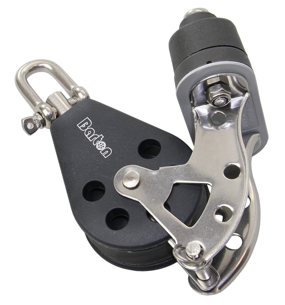 BARTON Single sliding block 35mm, rope 8mm, shackle/U-bolt/K-clamp 1 BARTON Single sliding block 35mm, rope 8mm, shackle/U-bolt/K-clamp