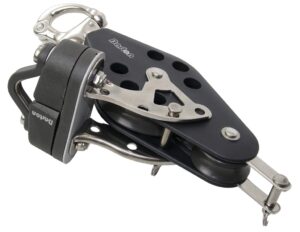 BARTON Violin Block, sliding, 45/30mm, 8mm rope, snap/U-bolt/K-clamp