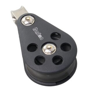 BARTON Single block sliding 70mm, rope 14mm, head restraint