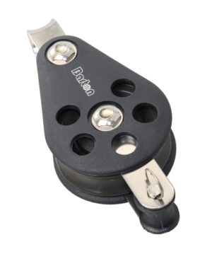 BARTON Single block sliding 54mm, rope 12mm, headband/U-shaped bracket