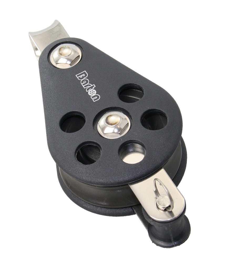 BARTON single block, spherical, 64mm, rope 12mm, headband/U-shaped bracket 1 BARTON single block, spherical, 64mm, rope 12mm, headband/U-shaped bracket