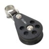 BARTON single block, spherical, 54mm, rope 12mm, for railing 25mm 2 btn05190 1