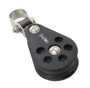 BARTON single block, spherical, 54mm, rope 12mm, for railing 25mm