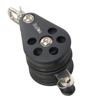 BARTON double block, spherical, 54mm, rope 12mm, swivel shackle/U-shackle