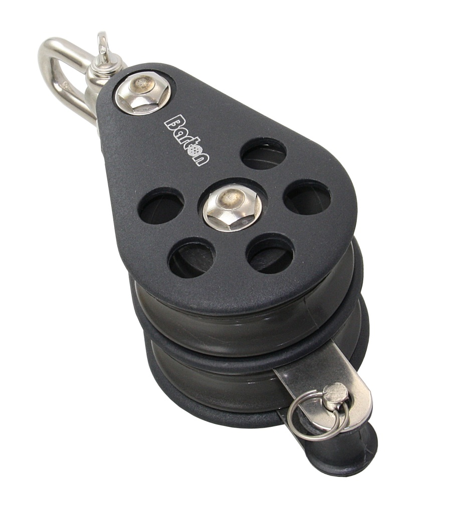 BARTON double block, sliding, 54mm, rope 12mm, swivel shackle/U-shackle 1 BARTON double block, sliding, 54mm, rope 12mm, swivel shackle/U-shackle
