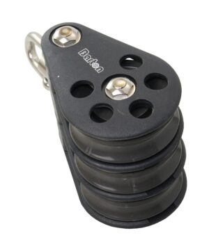 BARTON Triple Block, sliding, 54mm, rope 12mm, swivel shackle
