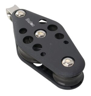 BARTON Violin Block, sliding, 64/38mm, rope 12mm, headband