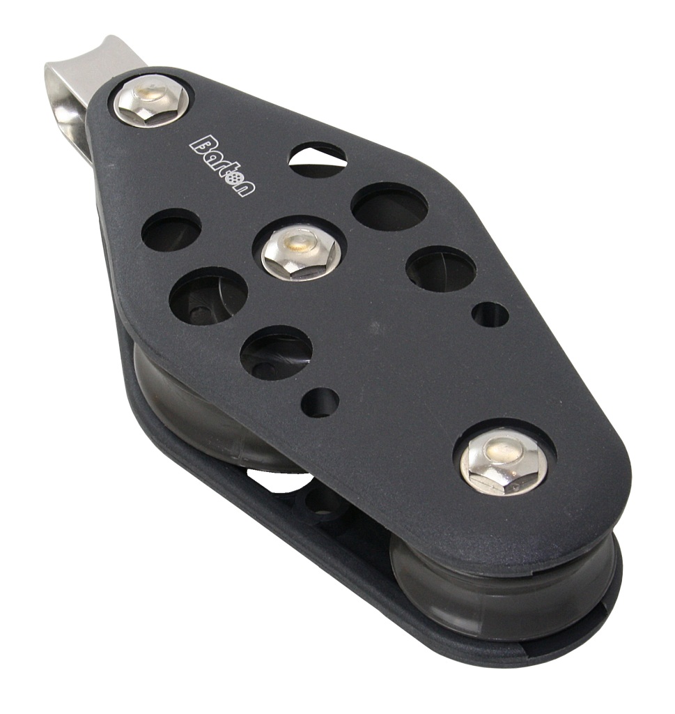 BARTON Violin Block, sliding, 64/38mm, rope 12mm, headband 1 BARTON Violin Block, sliding, 64/38mm, rope 12mm, headband