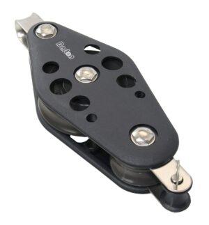 BARTON Violin Block, sliding, 64/38mm, rope 12mm, headband/U-shaped bracket