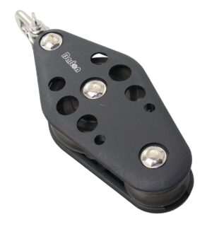 BARTON Violin Block, spherical, 70/44mm, 12mm rope, shackle