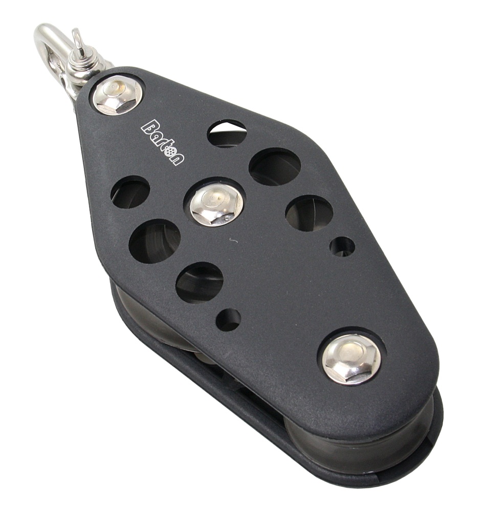 BARTON violin block, spherical, 70/44mm, rope 14mm, shackle 1 BARTON violin block, spherical, 70/44mm, rope 14mm, shackle
