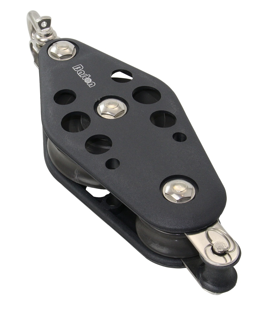 BARTON Violin Block, sliding, 64/38mm, rope 12mm, reversible shackle/U-bolt 1 BARTON Violin Block, sliding, 64/38mm, rope 12mm, reversible shackle/U-bolt