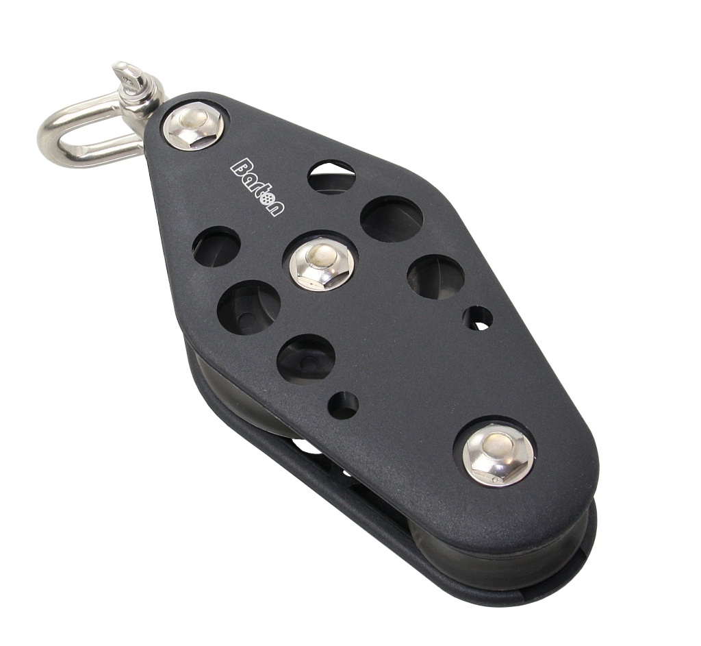 BARTON violin block, spherical, 70/44mm, rope 12mm, swivel shackle 1 BARTON violin block, spherical, 70/44mm, rope 12mm, swivel shackle