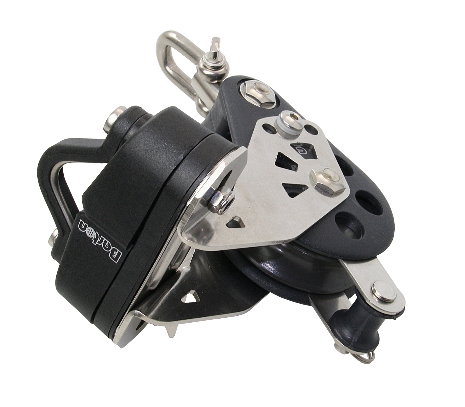 BARTON Single sliding block 54mm, rope 12mm, swivel, lower bail, clamp 1 BARTON Single sliding block 54mm, rope 12mm, swivel, lower bail, clamp