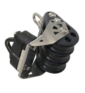 BARTON Triple Block, spherical, 70mm, rope 14mm, swivel shackle, clamp