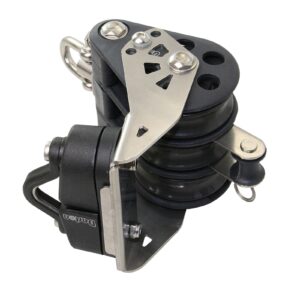 BARTON Triple Block, spherical, 64mm, rope 14mm, swivel, clamp, U-bolt