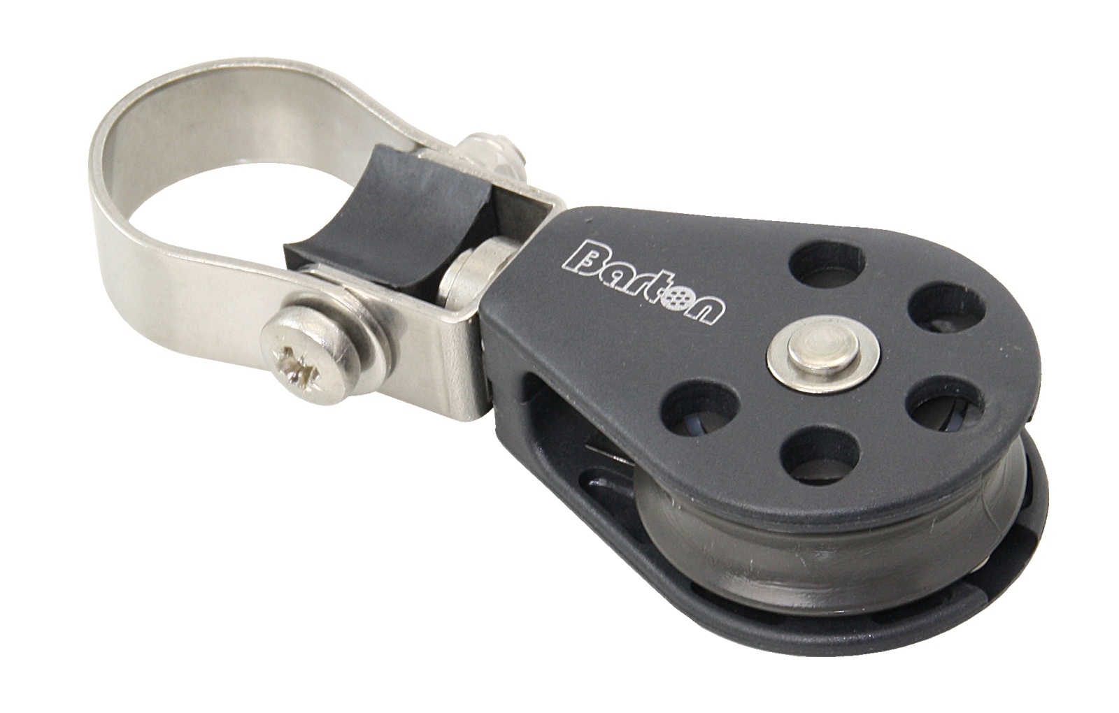 BARTON single block, ball joint, 35mm, rope 8mm, for railing 25mm 1 BARTON single block, ball joint, 35mm, rope 8mm, for railing 25mm