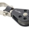 BARTON single block, spherical, 45mm, rope 10mm, for railing 25mm
