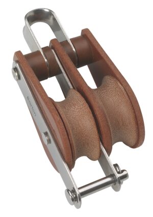 BARTON TUPHblox double block 30mm, rope 10mm, headband/U-bolt