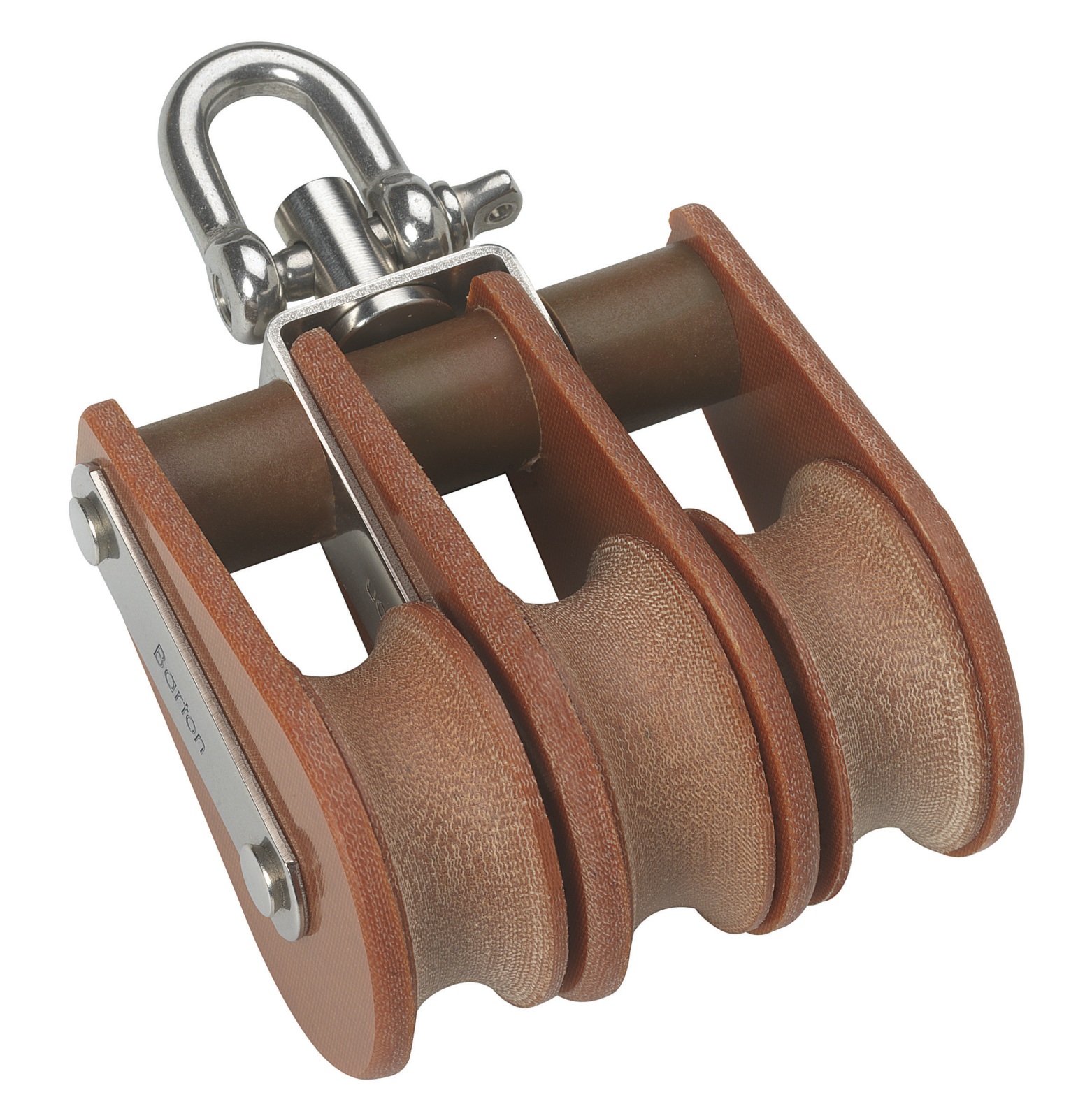 BARTON TUPHblox triple block 58mm, rope 14mm, swivel shackle 1 BARTON TUPHblox triple block 58mm, rope 14mm, swivel shackle