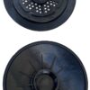 BOATVENT tarpaulin vent 4 for sewing on, 130mm, black