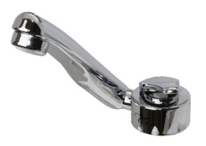 CAN folding hot/cold water tap with PP/Cr 12V switch, for 10mm hose