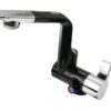 CAN folding hot/cold water tap with PP/Cr 12V switch, for 8/10mm hose