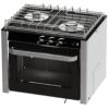 CAN gas stove, tiltable CU2000 with oven 30L and 2 cooking zones